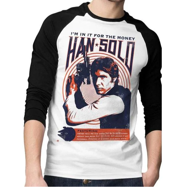 PITKÄHIHAINEN T-PAITA - STAR WARS - HAN SOLO (LF8560)