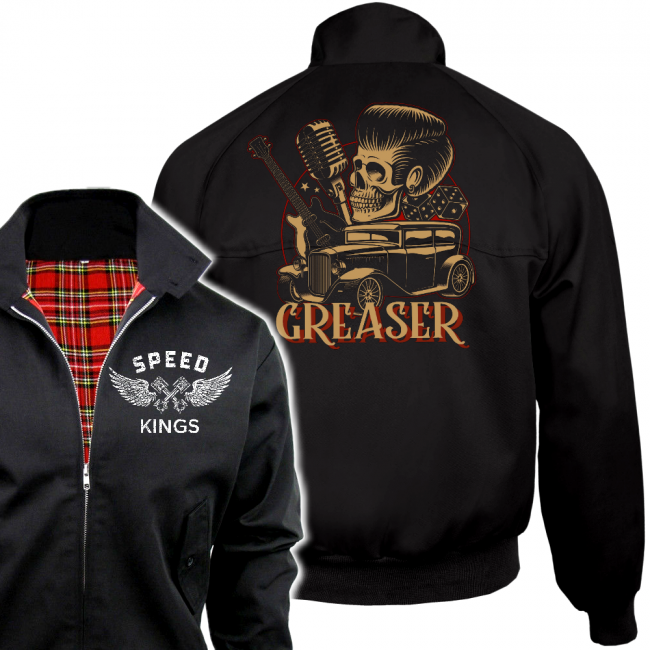 SPEED KINGS Harrington takki - GREASER (115)
