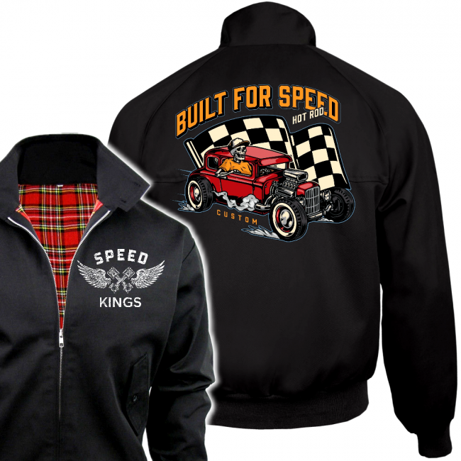 SPEED KINGS Harrington takki - BUILT FOR SPEED (2043)