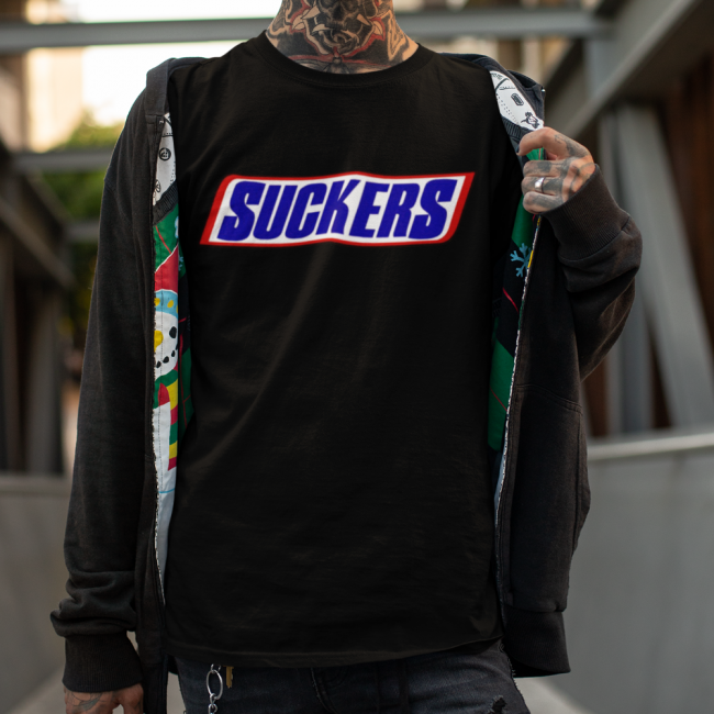 PARODIA T-PAITA - SUCKERS MUSTA (2314)
