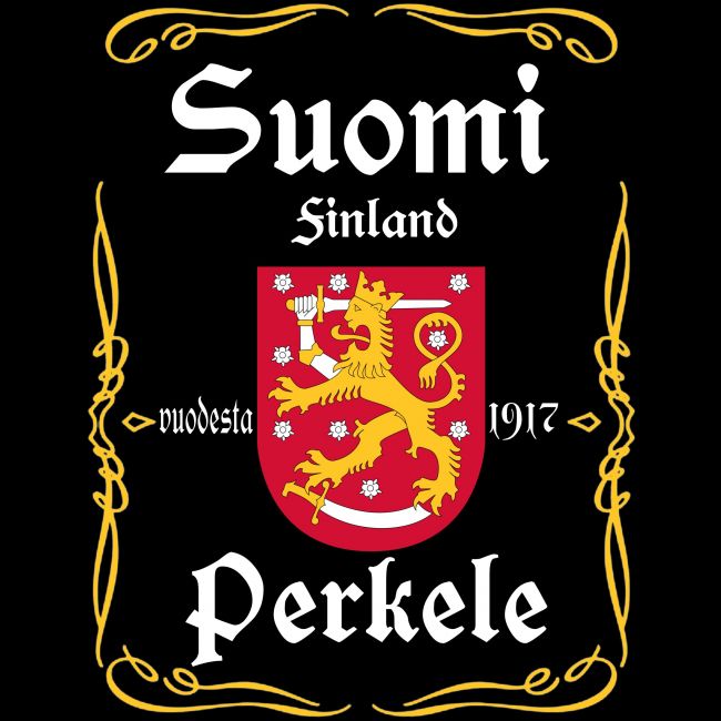 classic COLLEGE MUSTA - SUOMI FINLAND PERKELE (285)