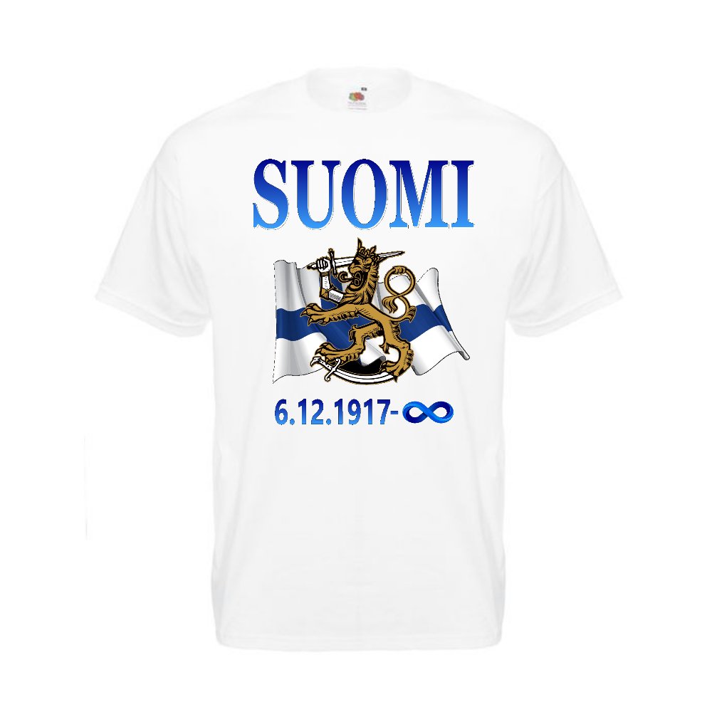 T-PAITA - SUOMEN LIPPU/LEIJONA 6.12.1917 - ÄÄRETÖN (2698)