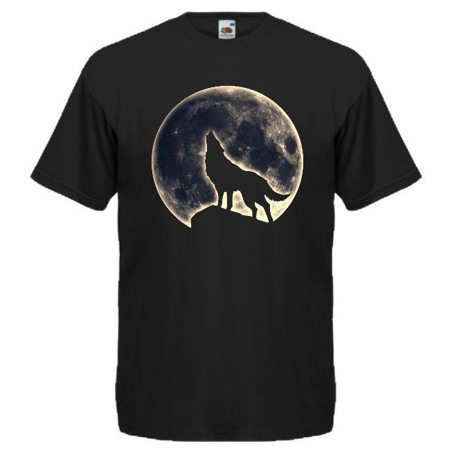 T-PAITA MUSTA - SUSI JA KUU (00 1246)