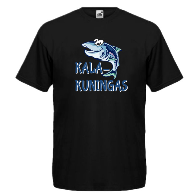 KALA T-PAITA KALAKUNINGAS SELKÄPAINATUKSELLA (354)