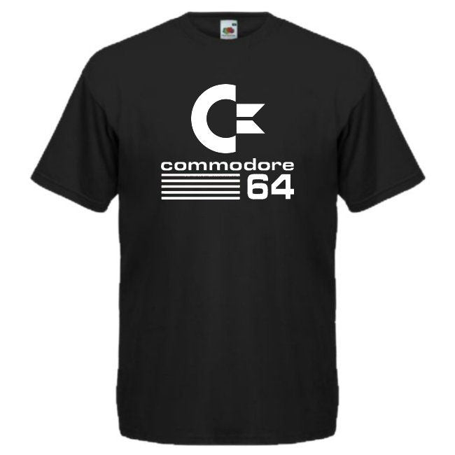 T-PAITA COMMODORE 64 musta (00 1801)
