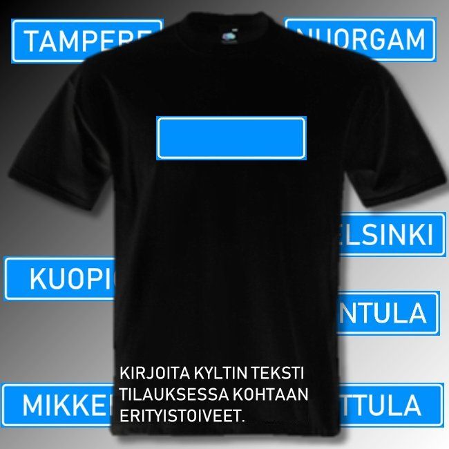 T-PAITA KOTISEUTU musta