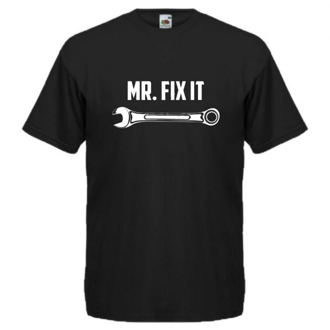 T-PAITA MUSTA - MR. FIX IT (820)