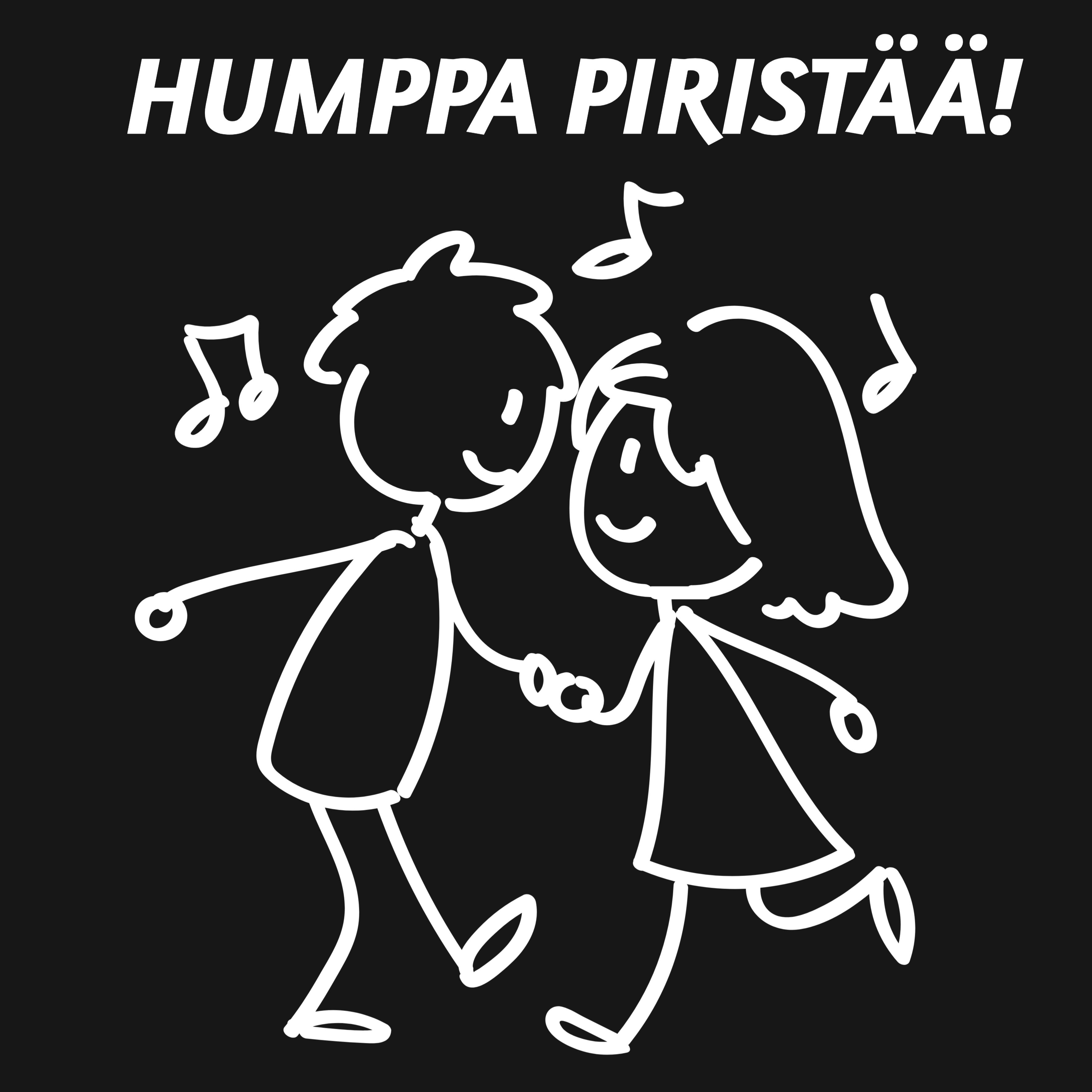 T-PAITA MUSTA - HUMPPA PIRISTÄÄ - KAMALA LUONNE (2848)