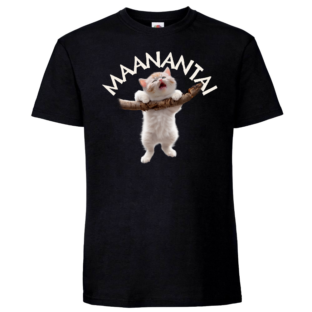 T-PAITA MUSTA - MAANANTAI (3243)