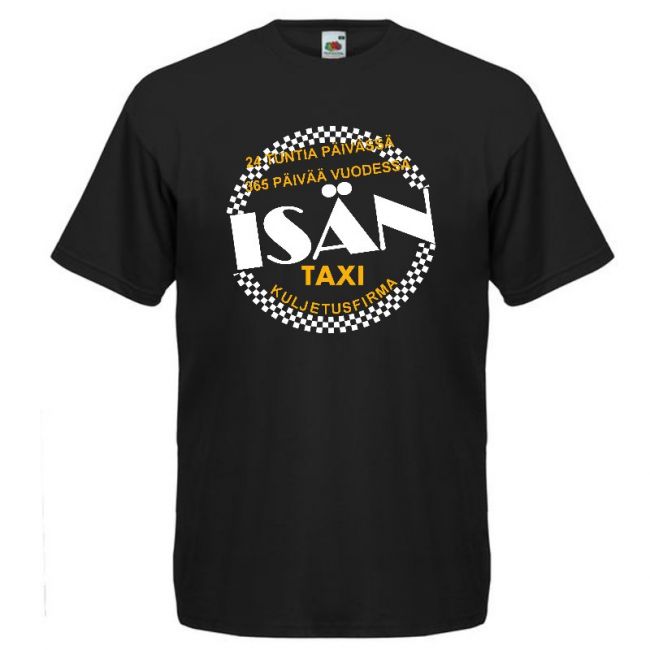 T- PAITA musta - ISÄN TAXI (00 1533)