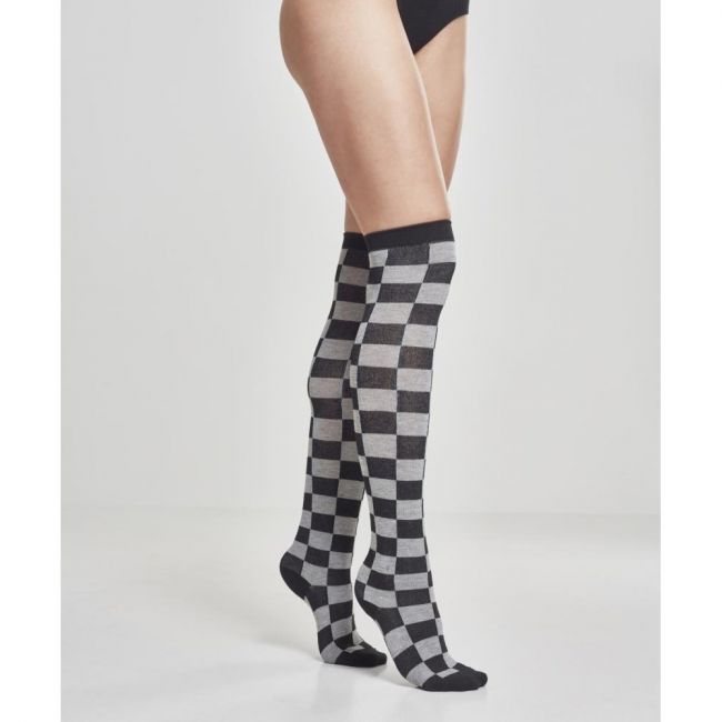 SUKAT - Ladies Checkerboard Overknee
