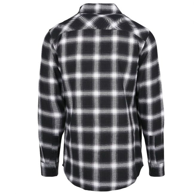 KAULUSPAITA - Oversized Checked Shirt blk/wht - URBAN CLASSICS