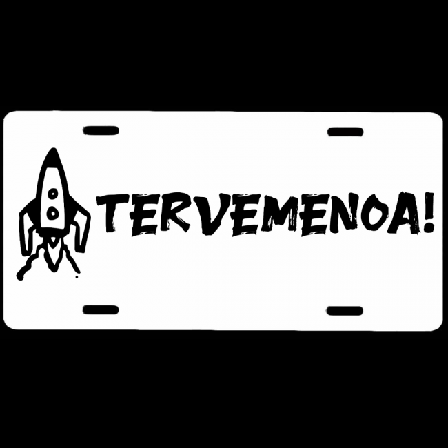 OVIKYLTTI / REKISTERIKILPI - tervemenoa raketti