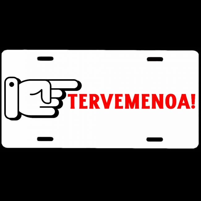 OVIKYLTTI / REKISTERIKILPI - tervemenoa sormi