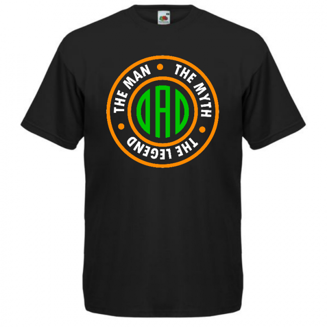 T- PAITA MUSTA - THE MAN, THE MYTH, THE LEGEND (00 1503)