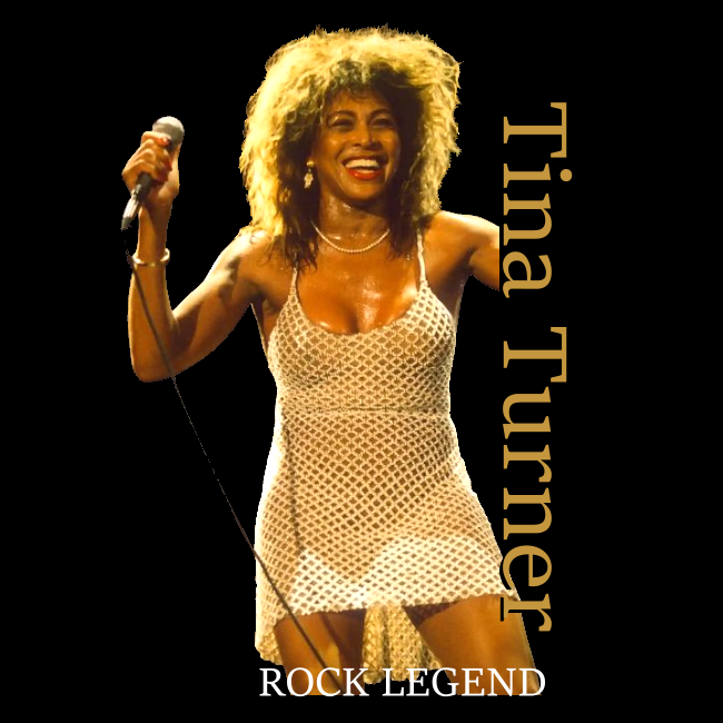 NAISTEN T-PAITA TINA TURNER ROCK LEGEND (00 3012)
