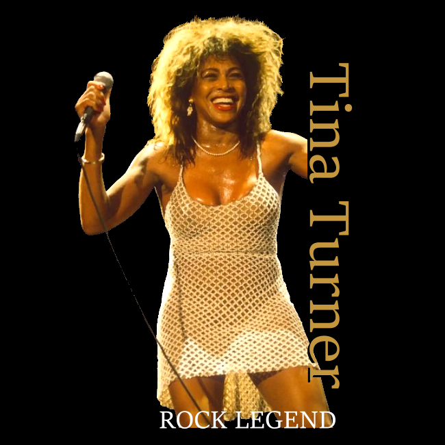 NAISTEN T-PAITA  TINA TURNER  ROCK LEGEND (00 3012)