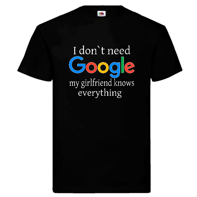 T-PAITA - GOOGLE "i DON`T NEED my girlfriend...." (00 1318)