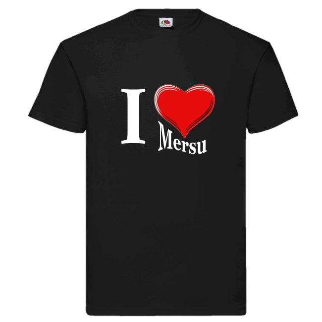 T-paita - I LOVE MERSU (MUSTA) (00 1810)