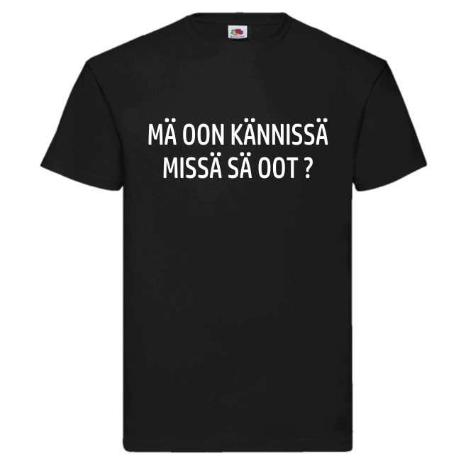 T-PAITA - MÄ OON KÄNNISSÄ MISSÄ SÄ OOT ? (00 1894A)