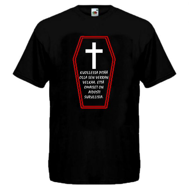 T-PAITA musta - RUUMISARKKU (00 3026)