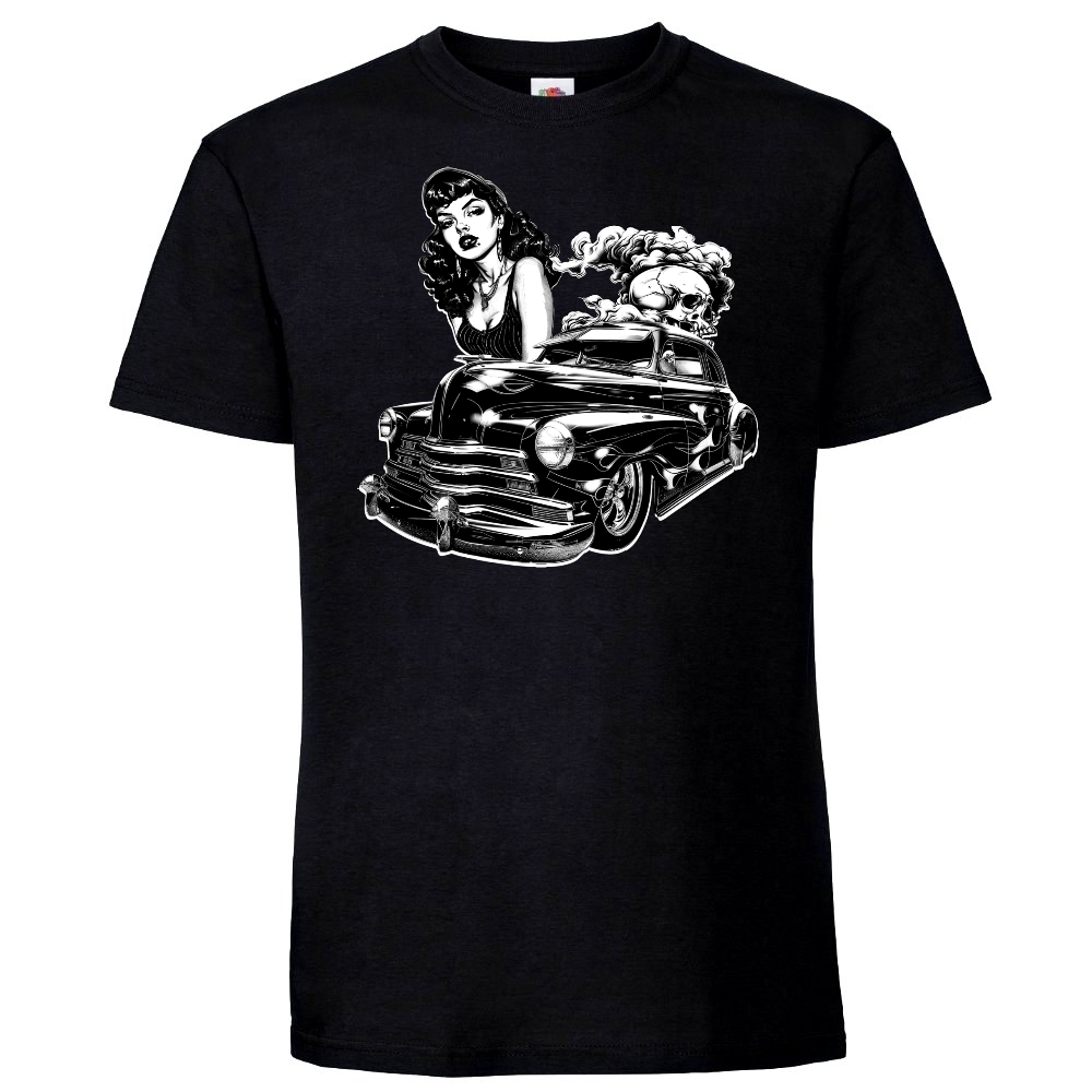 T-PAITA MUSTA - Chicano Lowrider (3042)