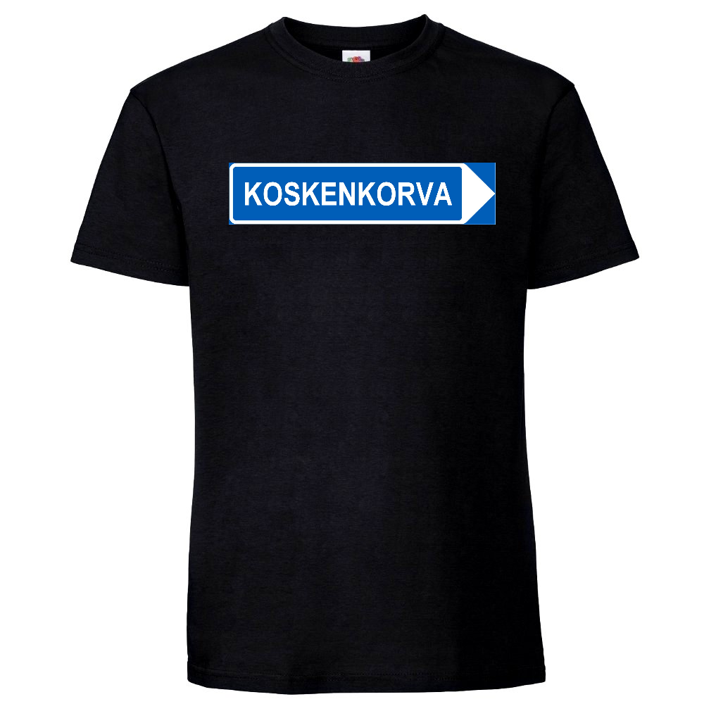 T-PAITA MUSTA - KOSKENKORVA