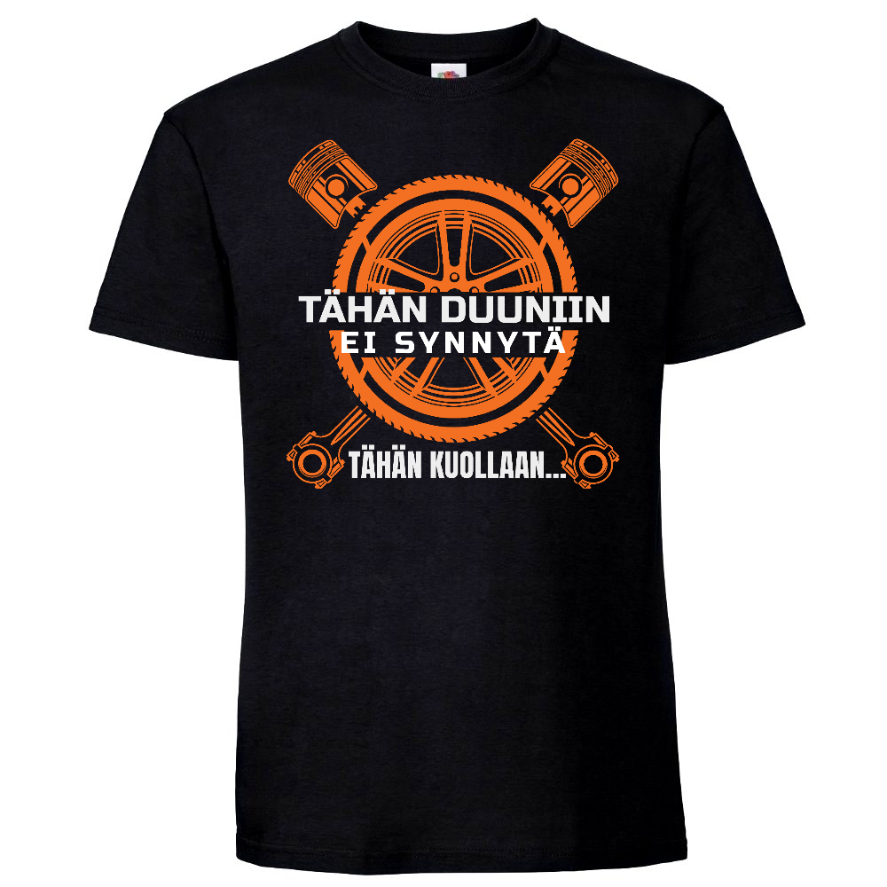 T-PAITA MUSTA - TÄHÄN DUUNIIN