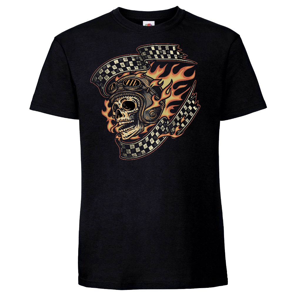 T-PAITA MUSTA - Hell Rider