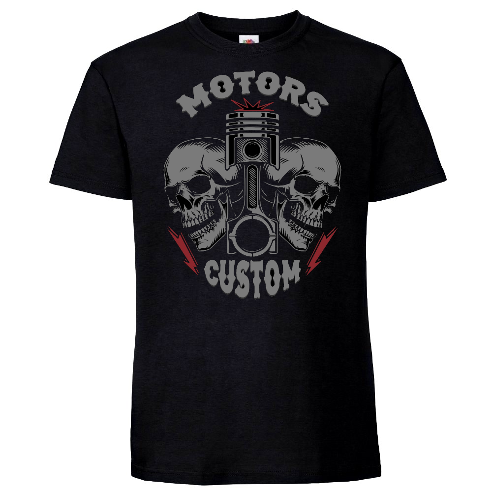 T-PAITA MUSTA - Iron Motor Brotherhood (4012)