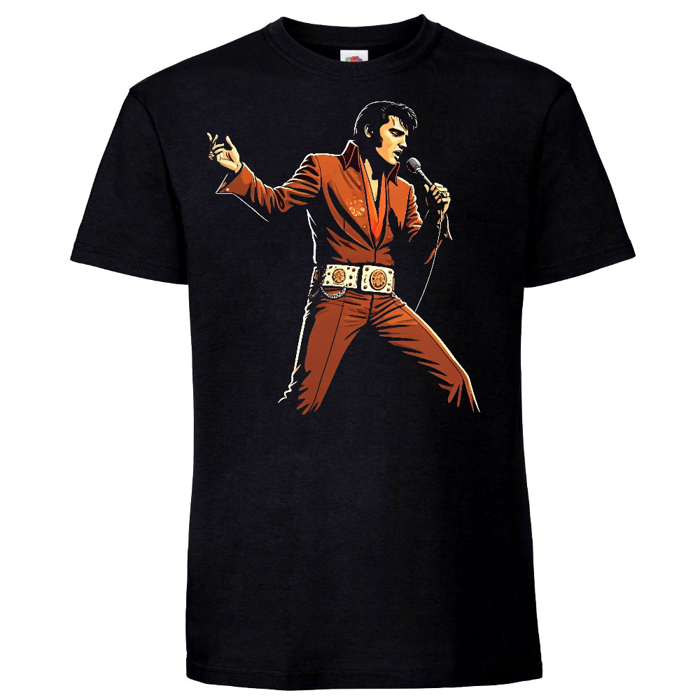 T-paita musta - ELVIS (00 580)