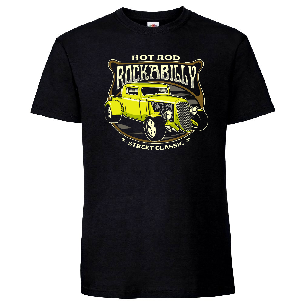 T-PAITA MUSTA - Rockabilly Street Classic Car (00 582)