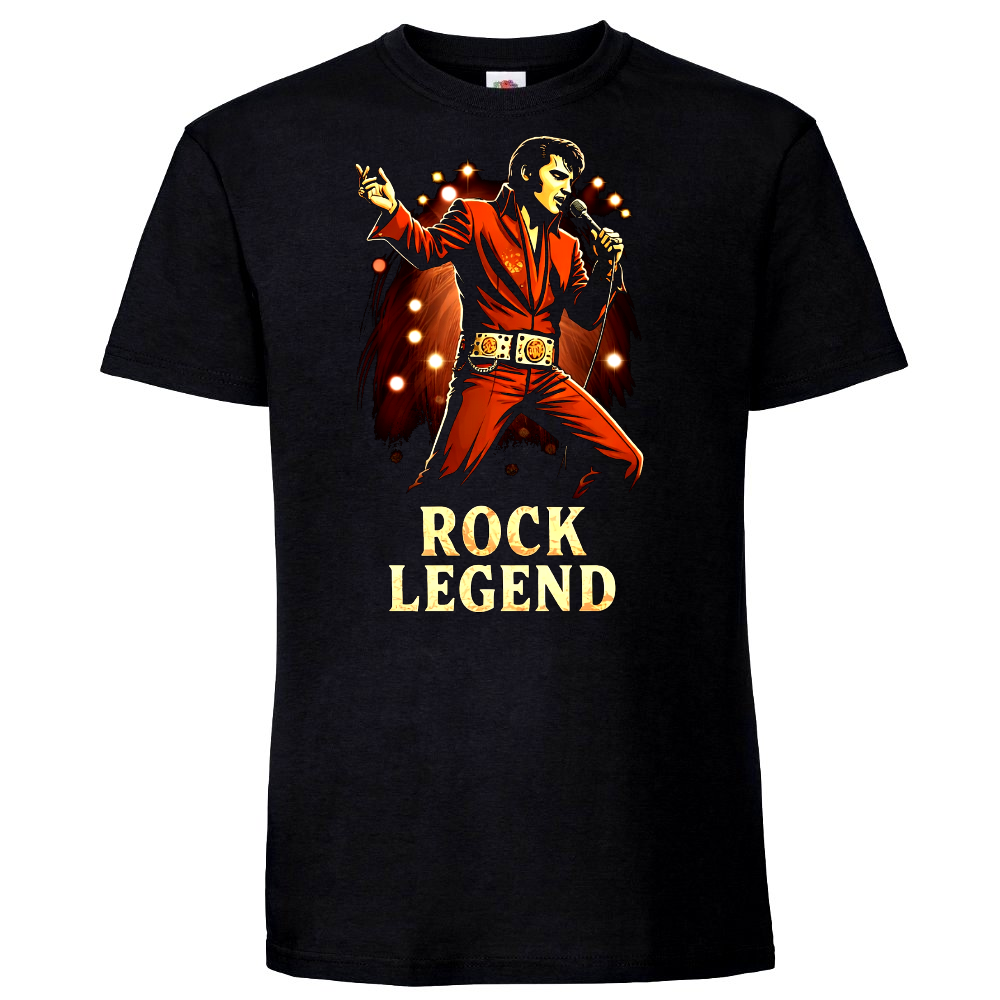 T-paita musta - Rock Legend