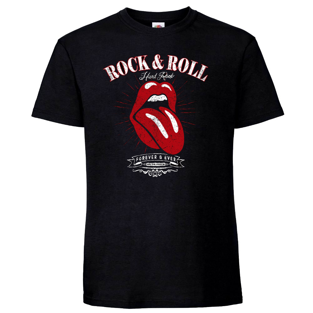 T-paita musta - Born For Rock & Roll (4009)