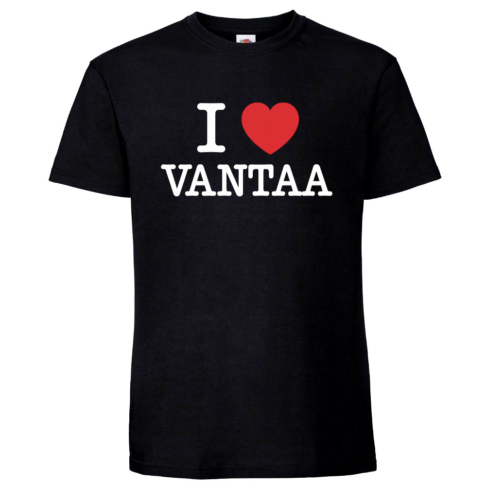 T-PAITA musta - I LOVE VANTAA