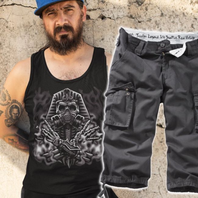 3 /4 SHORTSIT+HIHATON - EGYPTIAN GASMASK (794)