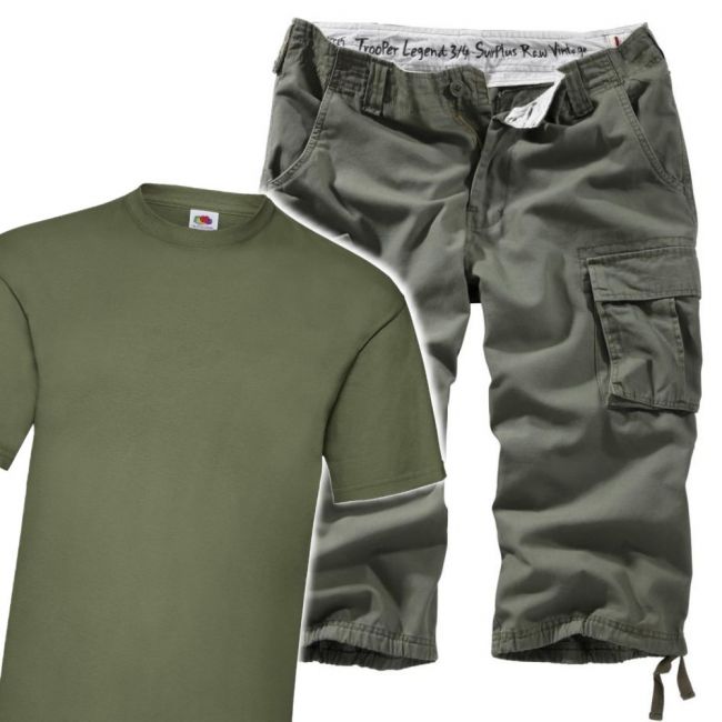 SHORTSIT+PAITA - OLIIVI