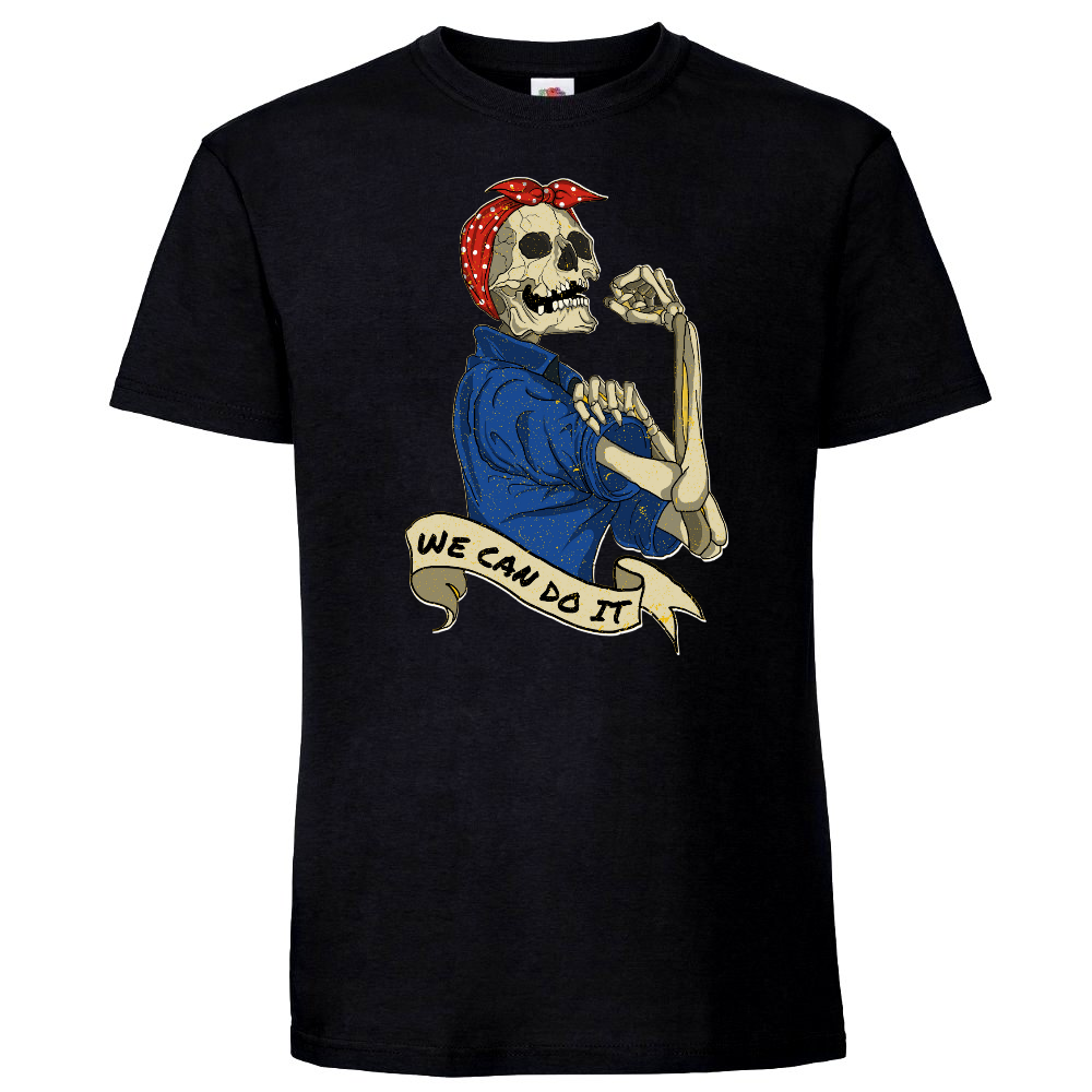 T-PAITA MUSTA - Rebel Rosie