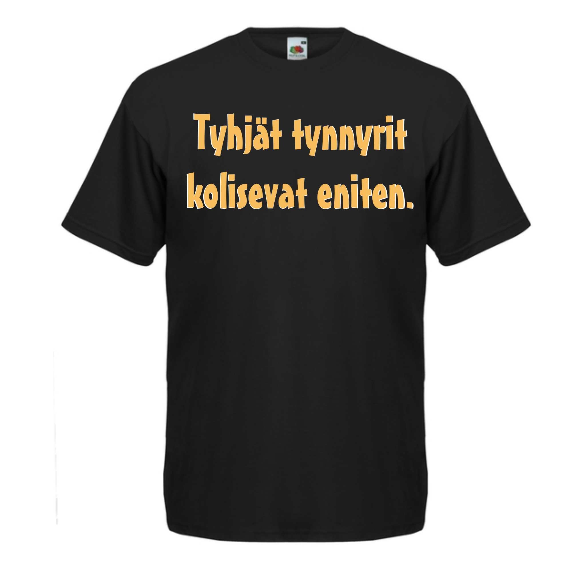 T-PAITA musta - Tyhjät tynnyrit kolisevat eniten. (5007)