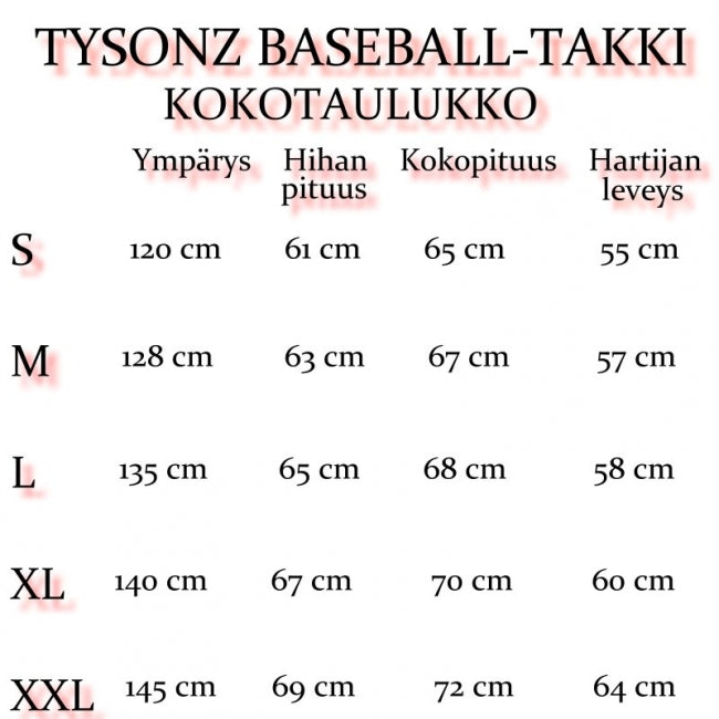 TYSONZ BASEBALL-TAKKI (Musta-musta)