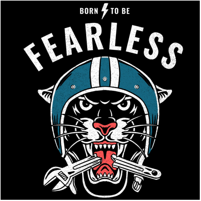 VAUHTI HUPPARI MUSTA - FEARLESS (1241)