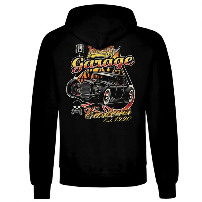 VETOKETJUHUPPARI MUSTA - VINTAGE GARAGE CUSTOMS (389)