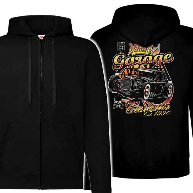 VETOKETJUHUPPARI MUSTA - VINTAGE GARAGE CUSTOMS (389)