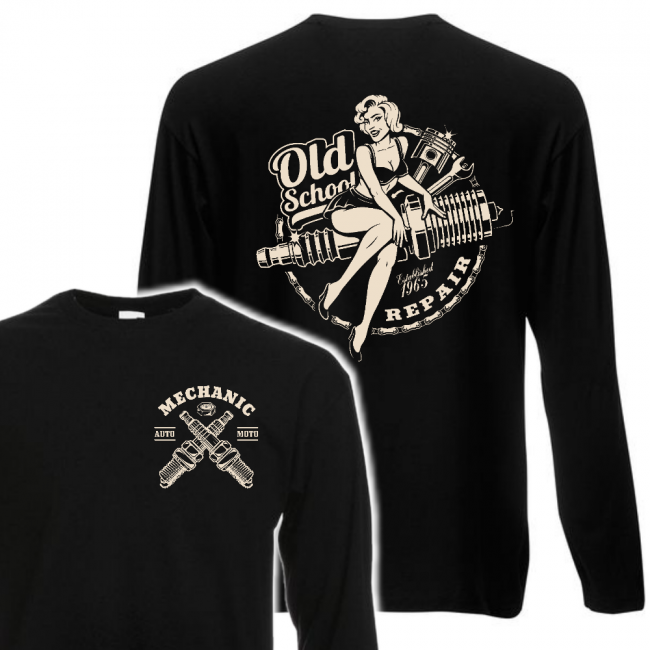 VAUHTI Pitkähihainen Paita - old school repair (1406)