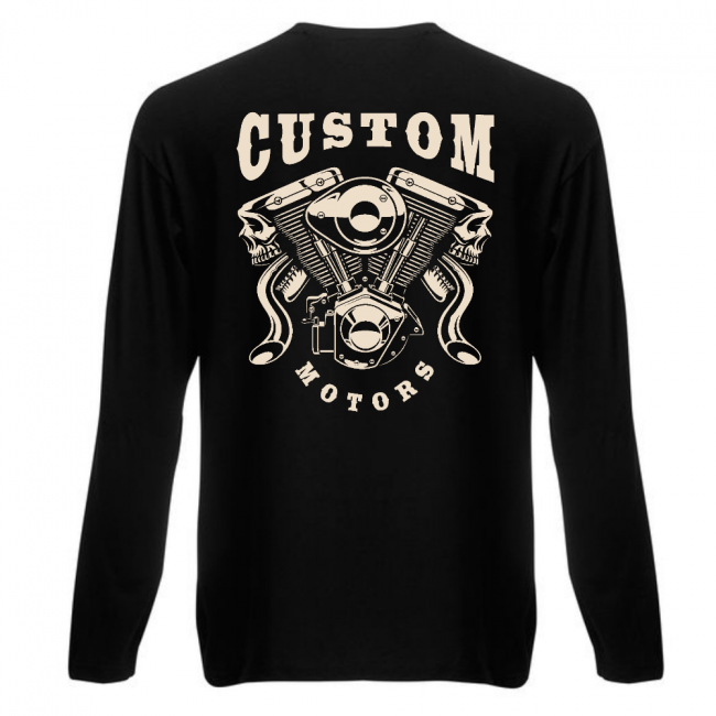 VAUHTI Pitkähihainen Paita - custom skull (3082)