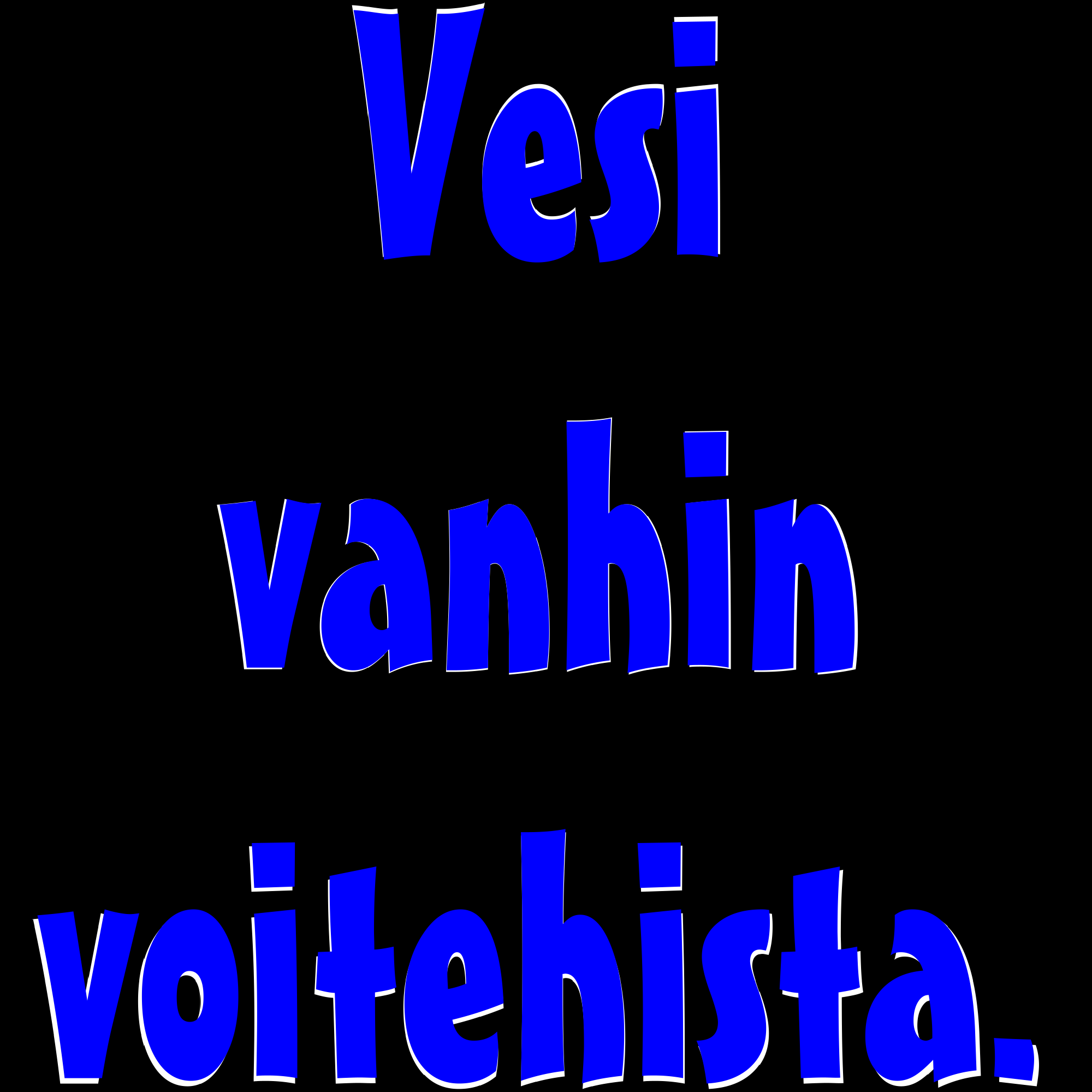 PAITAKUVA - Vesi vanhin voitehista. (5003)