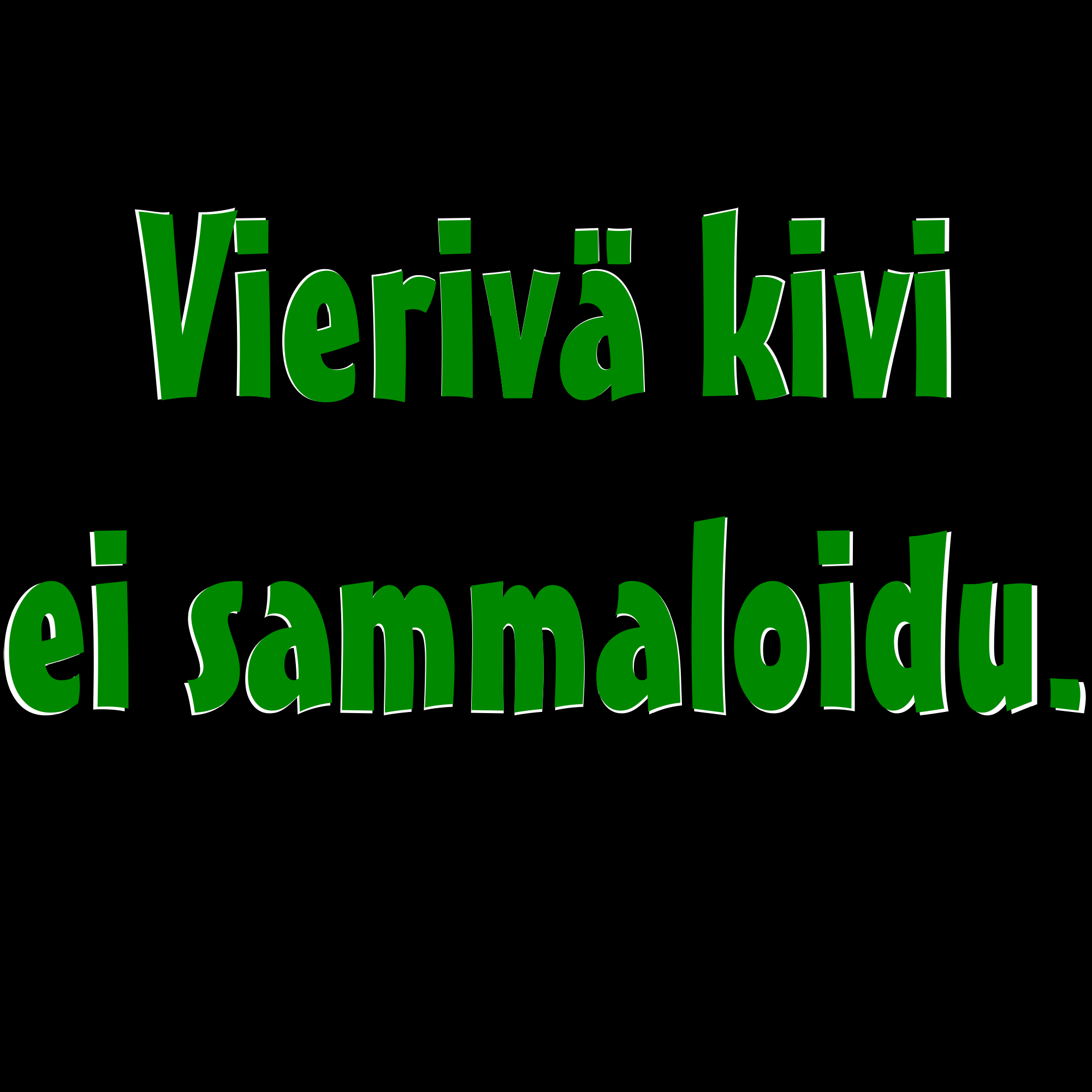 PAITAKUVA - Vierivä kivi ei sammaloidu. (5001)