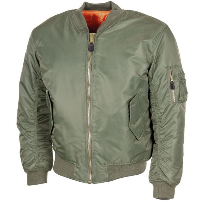MAX FUCHS MA-1 PILOTTITAKKI - Bomber Jacket (oliivinvihreä)