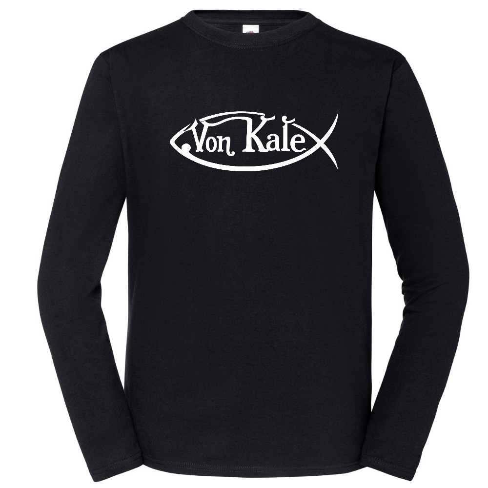 PITKÄHIHAINEN T-PAITA MUSTA - VON KALE