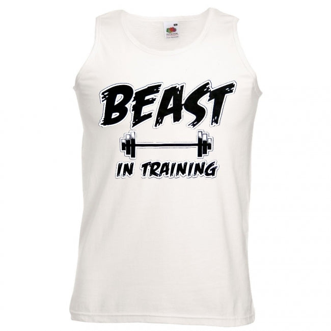 HIHATON PAITA VALKOINEN - BEAST IN TRAINING